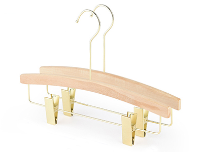 Unfinished Wooden Skirt Hanger Adult Natural Wood Pants Hangers