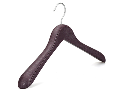 Deluxe Luxury PU Leather Coat Hanger for Outerwear