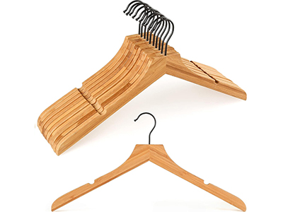  Sustainable Eco-friendly 100% Natural Bamboo Hangers