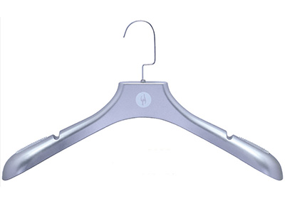 Flash Silver Plastic Coat Hanger