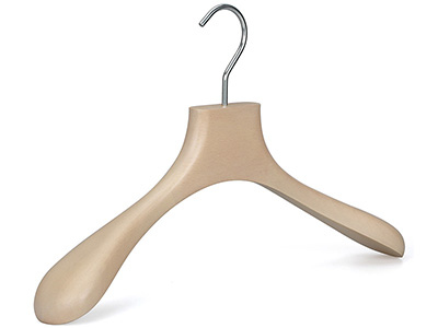 Luxury Fashion Brands Wooden Jacket Coat Hanger for Clothing Store