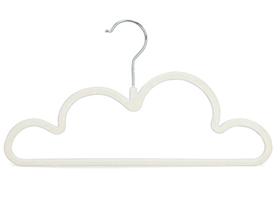 Non Slip Velvet Cloud Shaped Hangers for Baby Kids