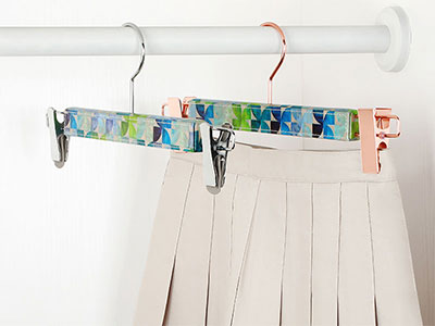 Custom PU Leather Bottom Hangers with Adjustable Clips